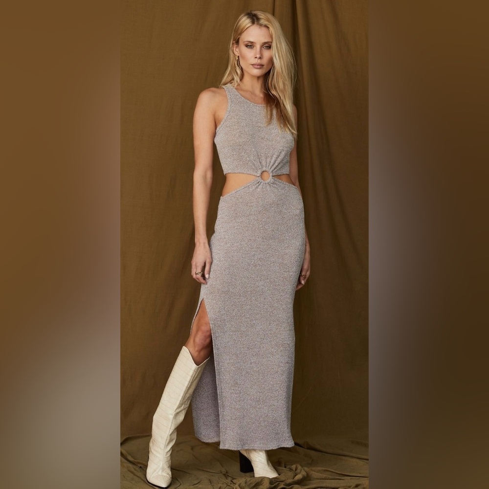 12th tribe Sutton Cocoa Maxi Dress